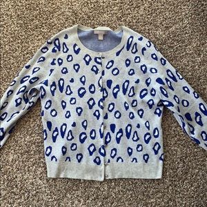 Cheetah print cardigan